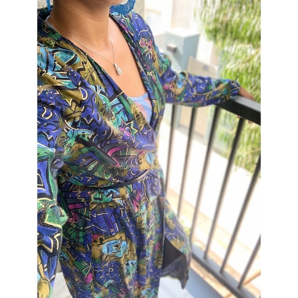 vintage  Midi wrap dress - Picture 2 of 8